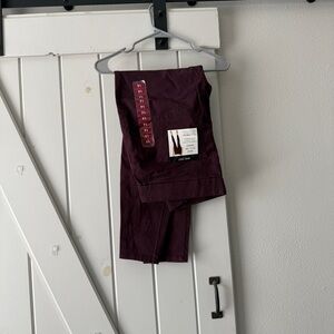 Nine West Burgundy Skinny Pants